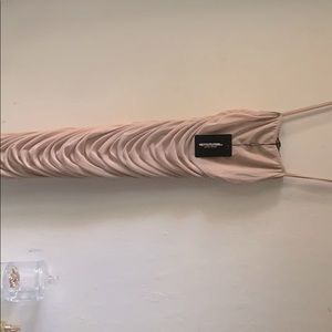 PLT Beige ruched dress